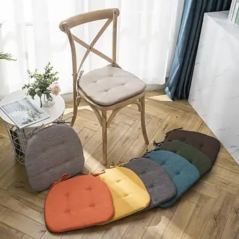  Модная подушка сиденья с ремнями Коврик для сиденья Мягкий квадратный коврик для стула Подушка для коленей Защитный