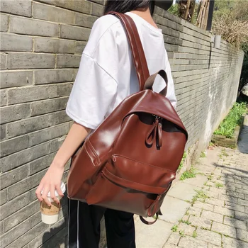 Модный женский рюкзак Высококачественные женские рюкзаки из искусственной кожи для девочек-подростков Школьная сумка через плечо Сумка Рюкзак Mochila