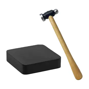  Молоток с резиновым скамьей Блок Нескользящие ювелирные изделия Инструмент для распалубки металла