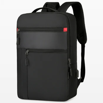  Мужской водонепроницаемый рюкзак Многофункциональная задняя сумка Мужская бизнес-15,6-дюймовая сумка для ноутбука USB Зарядка Сумка Повседневный рюкзак