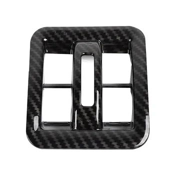 Накладка на крышку кнопки переключения окна приборной панели для Jeep Wrangler JK 2011-2017 Аксессуары для интерьера, ABS Углеродное волокно