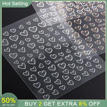 Наклейки для ногтей в виде сердца Уникальный дизайн Ms Cute Heart Наклейки для ногтей Love Nail Stickers продаются как горячие пирожки Милые наклейки 2g