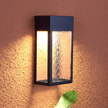Наружный водонепроницаемый настенный светильник, современный и простой индукционный светильник для входной двери, виллы, открытого садового настенного светильника, балкона