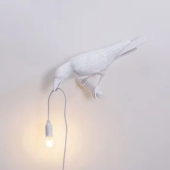 Настольная лампа Nordic Lucky Bird, креативные огни для животных из смолы, прикроватная тумбочка в спальне, гостиная, домашний декор, осветительный прибор