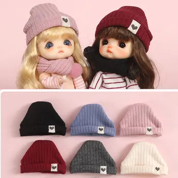 Новая детская одежда ob11 конфетного цвета, милая шапочка или шарф для молли, obitsu11, глиняная голова GSC, 1/8, 1/12BJD аксессуары для кукольных шляп