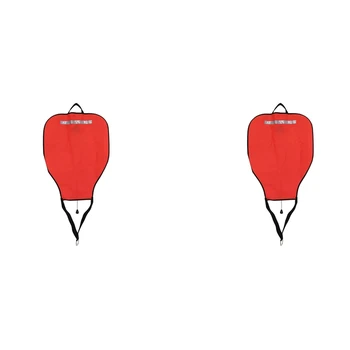 Новая нейлоновая сумка для подводного плавания с аквалангом 2X, сумка для плавучести с высокой видимостью и открытым дном, поплавковый буй для спасательной сумки (красный)