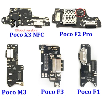 Новинка для Xiaomi Poco X3 Pro X3 NFC M3 F1 F2 Pro F3 M4 X4 Pro 4G 5G USB-порт Зарядное устройство док-станция разъем разъем зарядная плата гибкий кабель