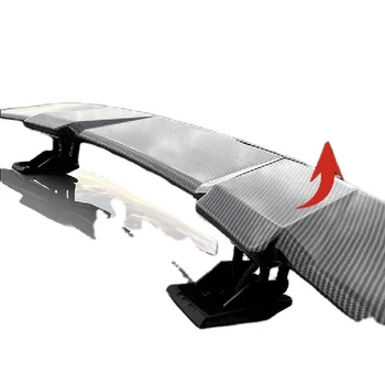 Новый дизайн Модифицированный прочный углеродный волокно ABS Электрический автоматический автомобильный спойлер крылья универсальный багажник хвост багажник крышка