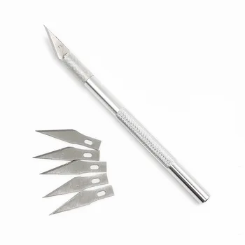 Нож из алюминиевого сплава по дереву Нож Инструмент для резьбы Скульптура Практическая резьба Острый металлический нож Лезвие для резьбы по дереву