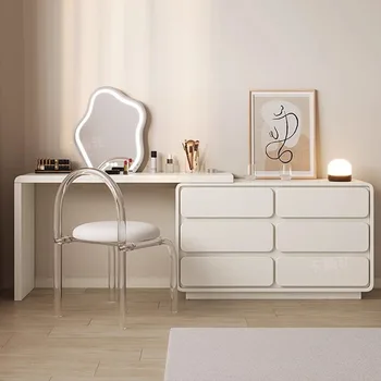  Органайзер для макияжа Туалетный столик для детской мобильной гостиной Белый большой Tocador Maquillaje Мебель для спальни