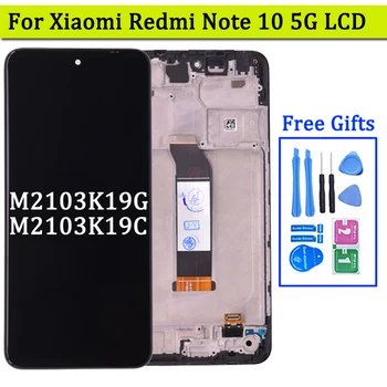 Оригинал 6,5 дюйма для Xiaomi Redmi Note 10 5G ЖК-дисплей Сенсорный экран Дигитайзер в сборе M2103K19G для Xiaomi POCO M3 Pro 5G LCD