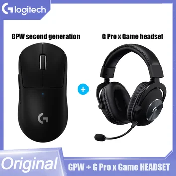 Оригинальная новая беспроводная мышь Logitech GPW 2 поколения Esports G Pro X Беспроводная игровая наушник-микрофон для компьютерной игры