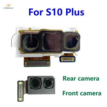 Оригинальная передняя и задняя камера для Samsung Galaxy S10 Plus G975 G975F G975U S10+ Модуль основной камеры Flex Кабель Запасной