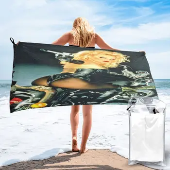 Памела Андерсон Колючая проволока Baywatch 90S Пляжное полотенце для ванны для дома Полотенца для рук Полотенца Ванная комната для ванны Пляжный халат Женщина
