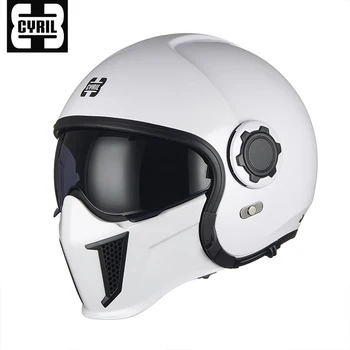 Персонализированный полнолицевой гоночный мотоциклетный шлем Модульный шлем скорпиона Реактивный шлем Casque Cafe Racer Съемный подбородок Casco Moto