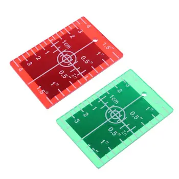 Пластина карты лазерной мишени дюйм/см для зеленой и красной целевой пластины лазерного уровня