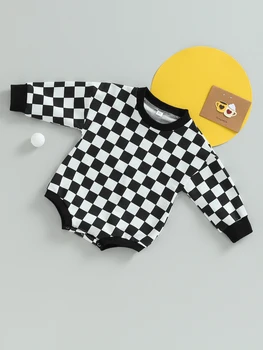 Плед унисекс с капюшоном и длинными рукавами для младенцев - Комбинезон оверсайз Bubble Romper для осеннего сезона - Симпатичная детская одежда