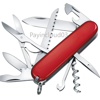 Подлинный швейцарский сержантский нож городской охотник 1.3713 красный счетчик оригинальный многофункциональный нож