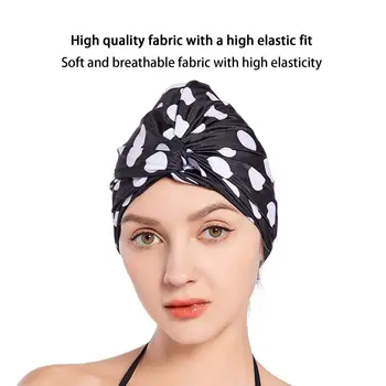 Полезная шапка для плавания Cross Tie Шапка для плавания Быстросохнущая женская защитная шапочка для плавания с длинными волосами