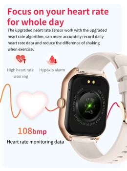  Портативные женские умные ручки Женские наручные часы Мужские смарт-часы Bluetooth Call Fitness Tracking Watch с 123 Спортивная модель