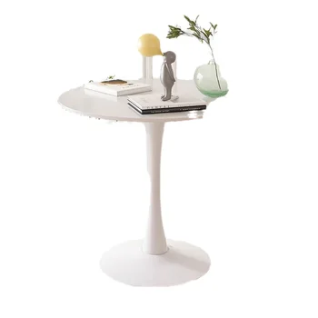 Простой повседневный обеденный стол Белый скандинавский журнальный столик Чайный магазин Обеденный стол для дискуссий Комбинация тюльпана