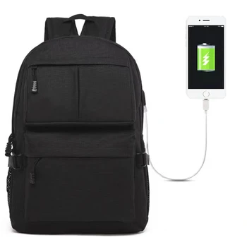 Противоугонный рюкзак Сумка 15,6-дюймовый ноутбук Мужчины Mochila Мужской водонепроницаемый рюкзак Backbag Школьный рюкзак большой емкости USB-порт