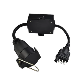  Прочный высококачественный светопреобразователь Разъемы для прицепа От 4-контактного до 7-контактного черного заднего фонаря Plug And Play 1 шт