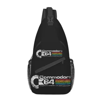 Ретро Commodore 64 Sling Грудь Кроссбоди Сумка Мужчины Повседневный C64 Amiga Компьютерный рюкзак через плечо для путешествий