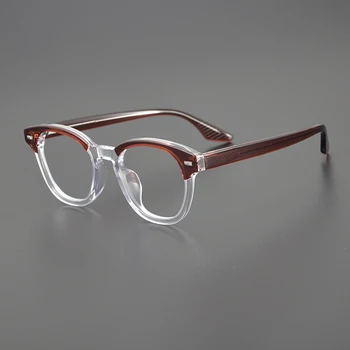 Ретро американские модные очки ручной работы из ацетата ниша дизайнерские мужские очки оправа для близорукого чтения женщины высокое качество