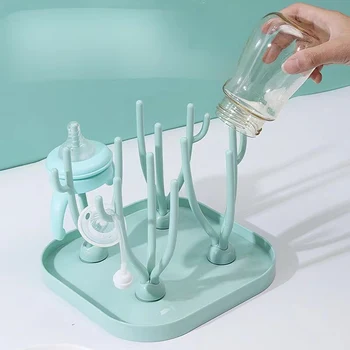 Решетка для слива детских бутылочек сушилка многофункциональная стойка для сушки стаканов с водой для охлаждения детских бутылочек полка пыленепроницаемый комплект