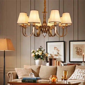 Роскошная потолочная люстра Классический подвесной светильник для гостиной, столовой, спальни, украшения для дома Специальный деревенский блеск Chandelie