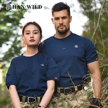 Рубашка на открытом воздухе Быстросохнущая мужская дышащая тактическая футболка для гольфа Футболки для пеших прогулок Военные спортивные теннисные футболки Армейские рубашки для тренировок