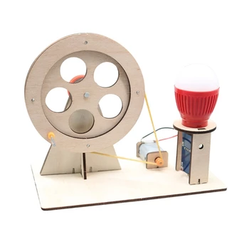  Ручной генератор мощности Научно-образовательная игрушка Лампочка Научные наборы