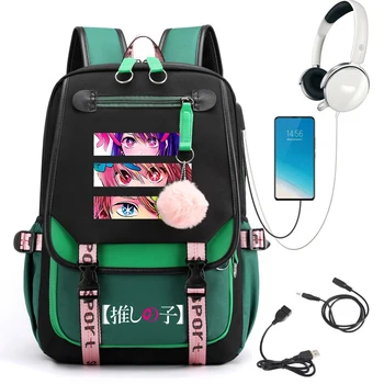 Рюкзак для студентов колледжа Oshi No Ko Anime Ai Hoshino Print Graphic Backpack Модные школьные сумки для девочек Ноутбук Женская книжная сумка