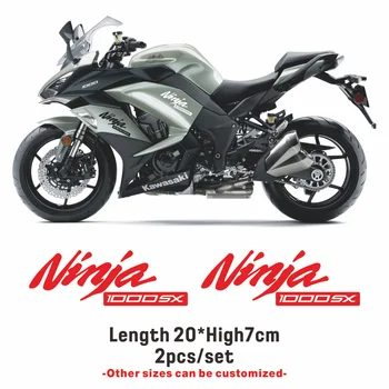 Светоотражающий мотоцикл Kawasaki Наклейки Водонепроницаемый Танк Логотип Набор Эмблемы Наклейки Для Kawasaki Ninja 1000 SX