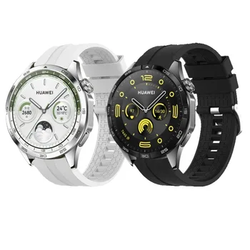 Силиконовый ремешок для Huawei Watch GT 4 46 мм / GT2e / GT2 / GT3 Pro Спортивный ремешок для Huawei Watch 3/3Pro/4/4Pro 20 мм 22 мм Ремешок для часов Smart