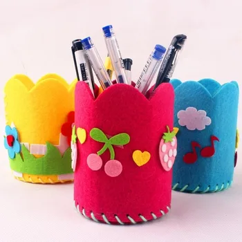 Симпатичный креативный контейнер для ручки ручной работы DIY Держатель для карандашей Детские наборы игрушек для рукоделия
