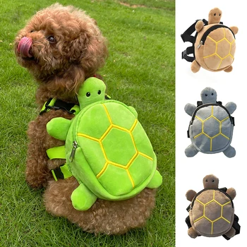 Симпатичный нейлоновый рюкзак для домашних животных для маленьких и средних собак Удобный портативный рюкзак большой емкости для закусок Рюкзак в форме черепахи Аксессуары для собак