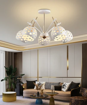 Скандинавская люстра для столовой, светодиодный декоративный подвесной светильник, домашняя гостиная, кухня, кабинет, освещение спальни, люстра