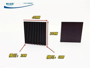  Совершенно новый высококачественный щелевой вентилятор 4010 Ребро охлаждения 40 * 5 * 39 мм Радиатор может быть установлен Вентилятор охлаждения