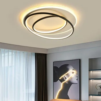 Современная светодиодная потолочная люстра для спальни, гостиной, столовой, кабинета, балкона, украшения дома, осветительного прибора, блеска