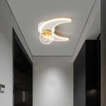 Современные простые светодиодные потолочные светильники для коридора Северная лестница Балкон Спальня Прикроватная настенная лампа Домашнее внутреннее освещение