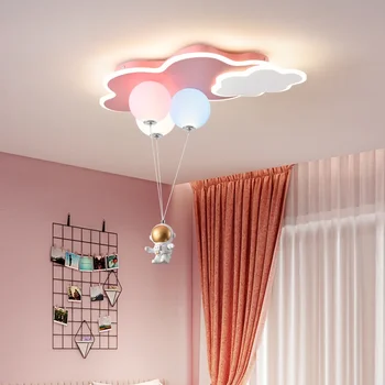 Современный милый мультяшный облачный самолет Светодиодный потолочный светильник для детской комнаты, спальни, гостиной, украшения для дома
