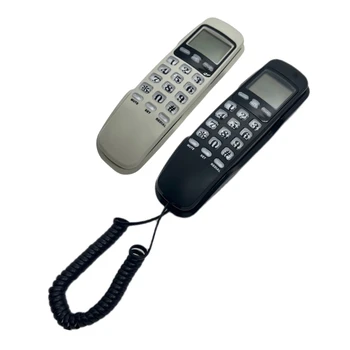 Стационарный телефон Проводной телефон Настенный телефон Мини-размер Стационарный дропшиппинг