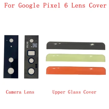  Стекло объектива задней камеры для Google Pixel 6 Крышка аккумуляторного отсека Верхняя стеклянная крышка Запасные части
