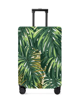 Тропические джунгли Растение Монстера Зеленый Защитный чехол для багажа Дорожные аксессуары Чемодан Эластичный пылезащитный чехол Защитный рукав