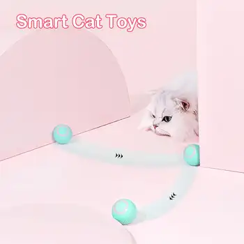 Умные игрушки для кошек Автоматический катящийся мяч Электрические интерактивные игрушки для кошек Дрессировка кошек Самодвижущиеся игрушки для котят для игр в помещении