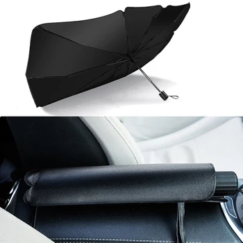 Универсальный складной автомобильный зонтик протектор переднего окна солнцезащитный козырек анти-УФ теплоизоляция лобовое стекло для VW Audi Benz Peugeot