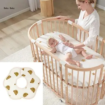 Хлопок Gauzes Нагрудник для кормления ребенка Стильный и впитывающий полотенце для слюны младенцев Ткань для отрыжки новорожденных малышей для кормления при прорезывании зубов Q81A