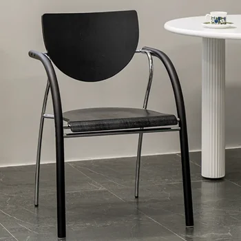 Черный скандинавский стул для гостиной Офис Wingback Relax Макияж Гостиная Стул Стол Минималистичный Mobili Per La Casa Предметы домашнего обихода